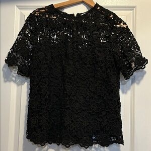 Elegant Black Lace Top